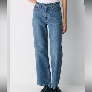 Aritzia Denim Forum The Farrah Hi-Rise Wide Jean